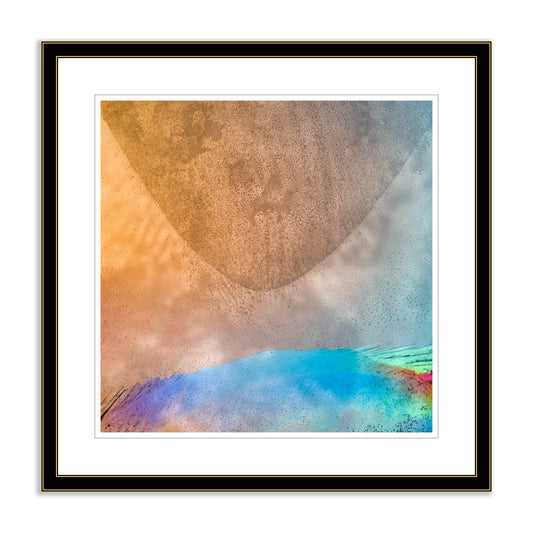 Abstract photo of ice crystals