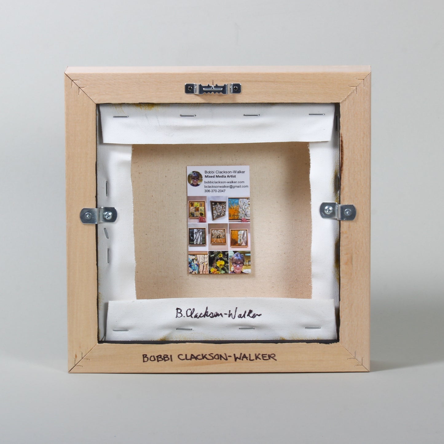 Slough - Framed encaustic collage