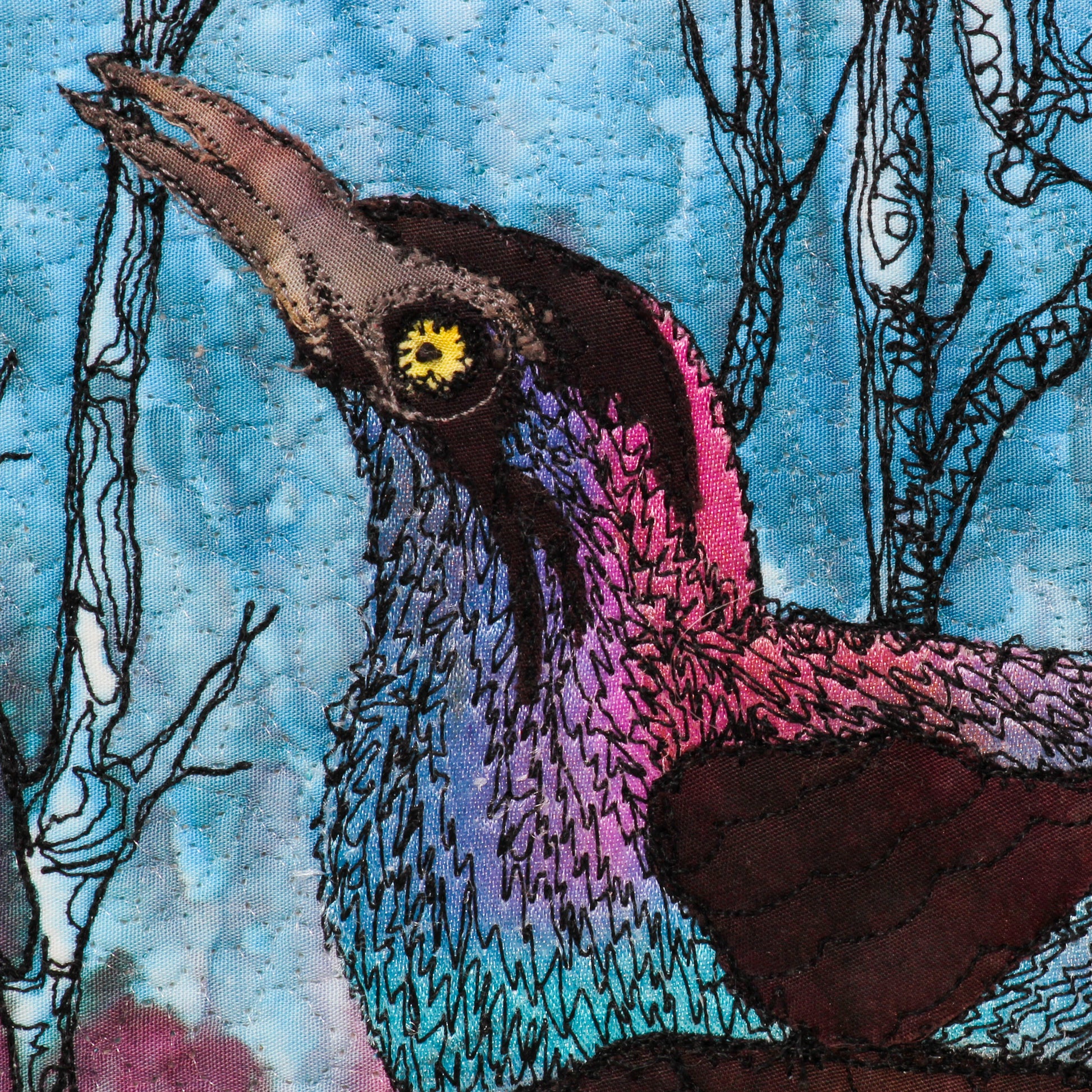 detail of black birds