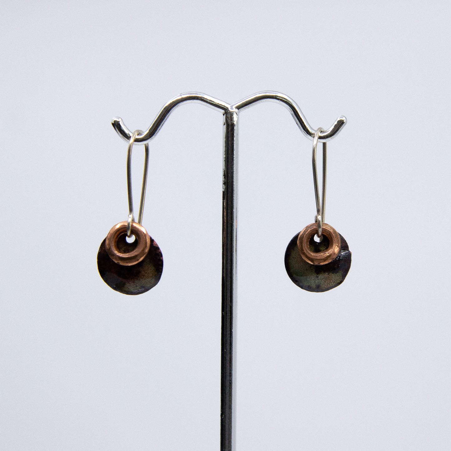 Layered Copper Earrings