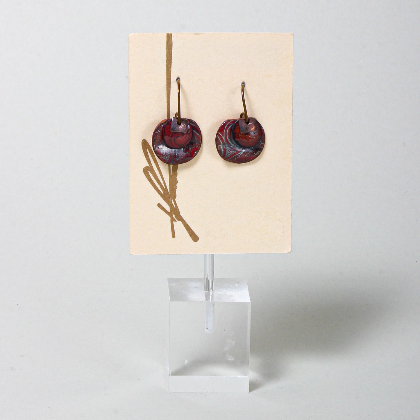 Layered Copper Earrings