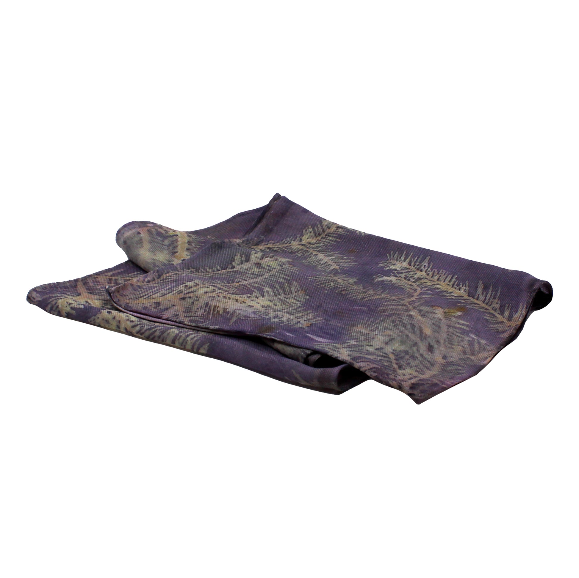 purple wool and silk scarf