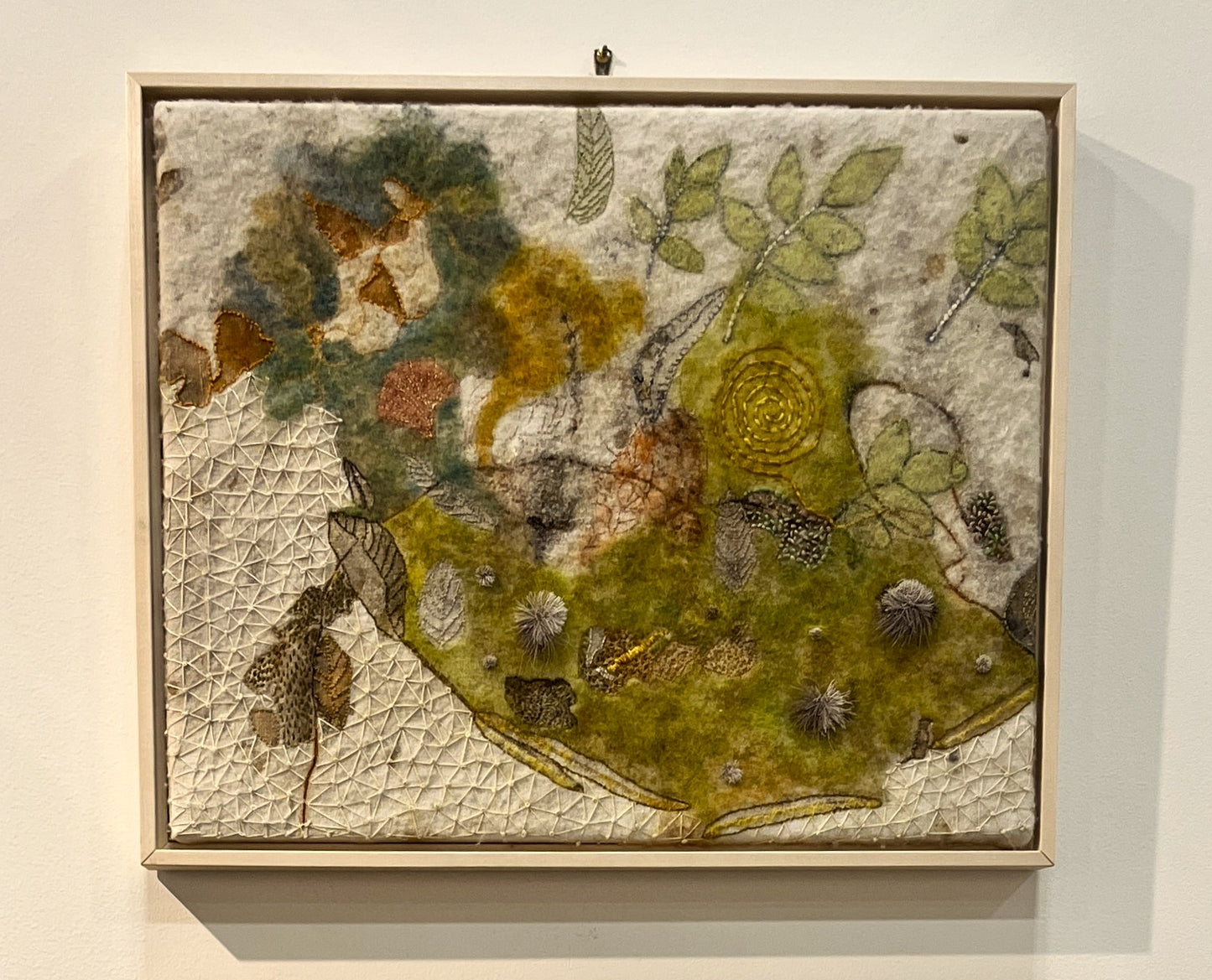 Leaf-Led - Framed fibre piece