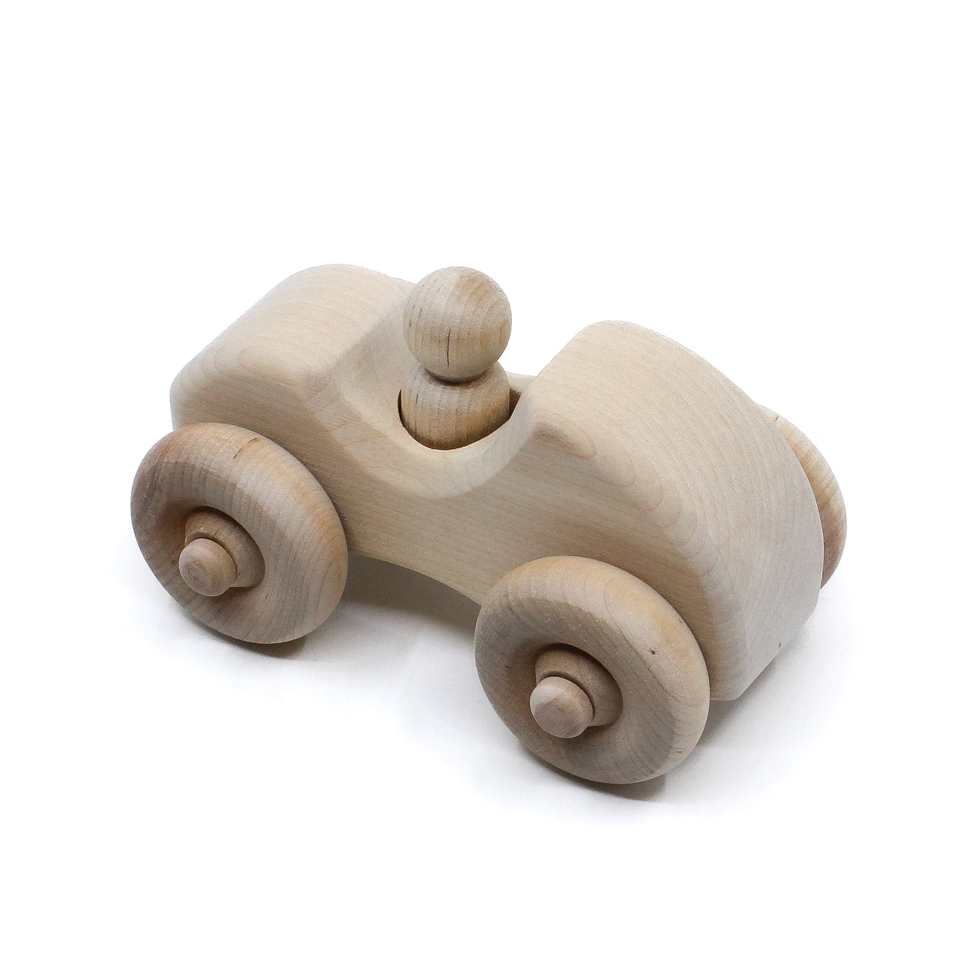 four wheeled car with one meeple in cab