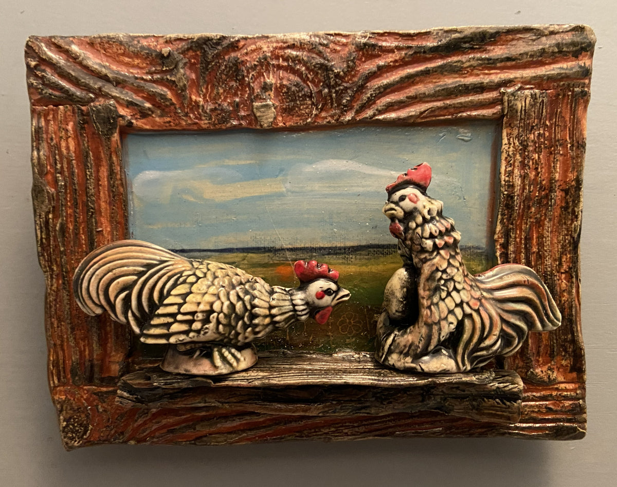 Is It Ours - Clay wall hanging