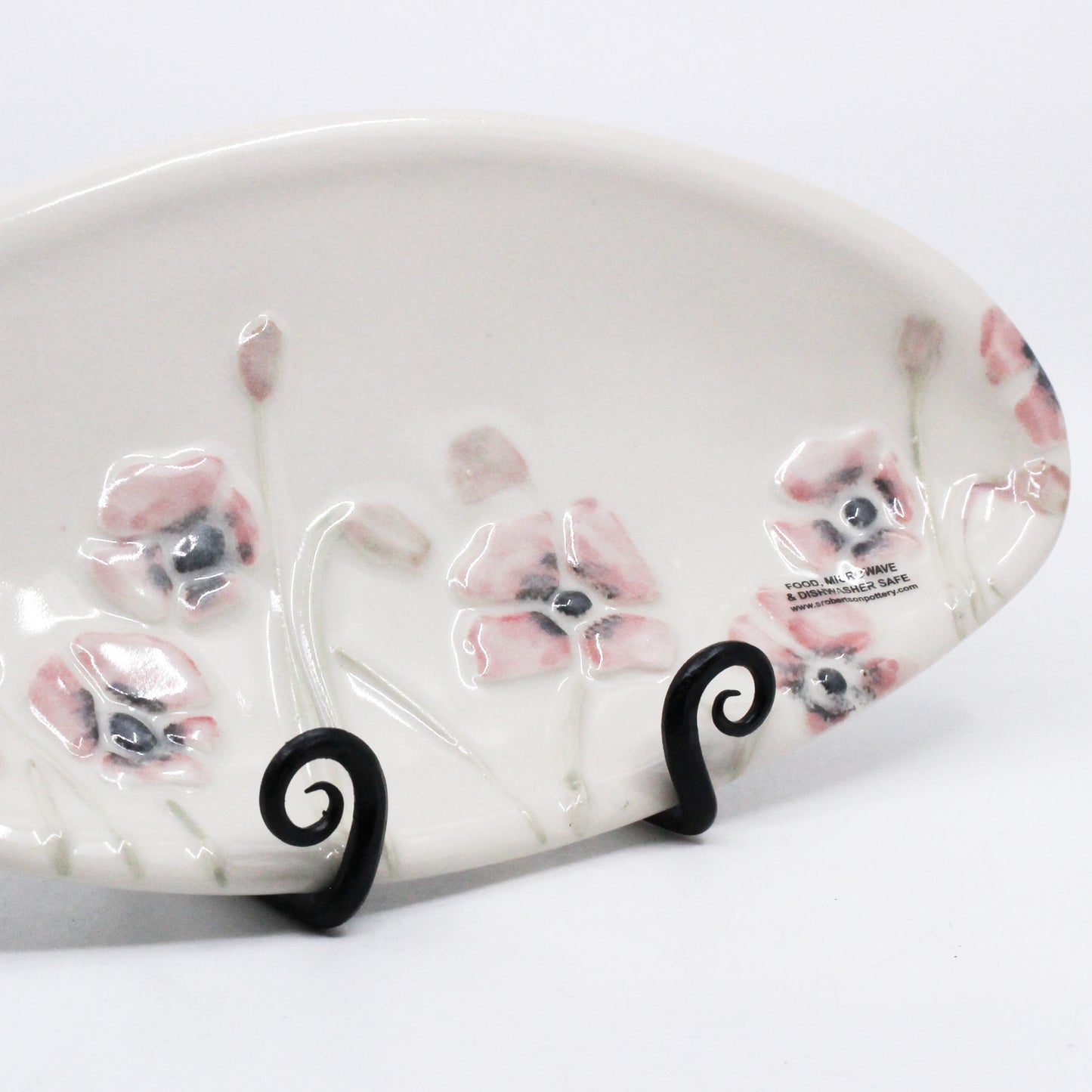 Example of a plate on the plate stand