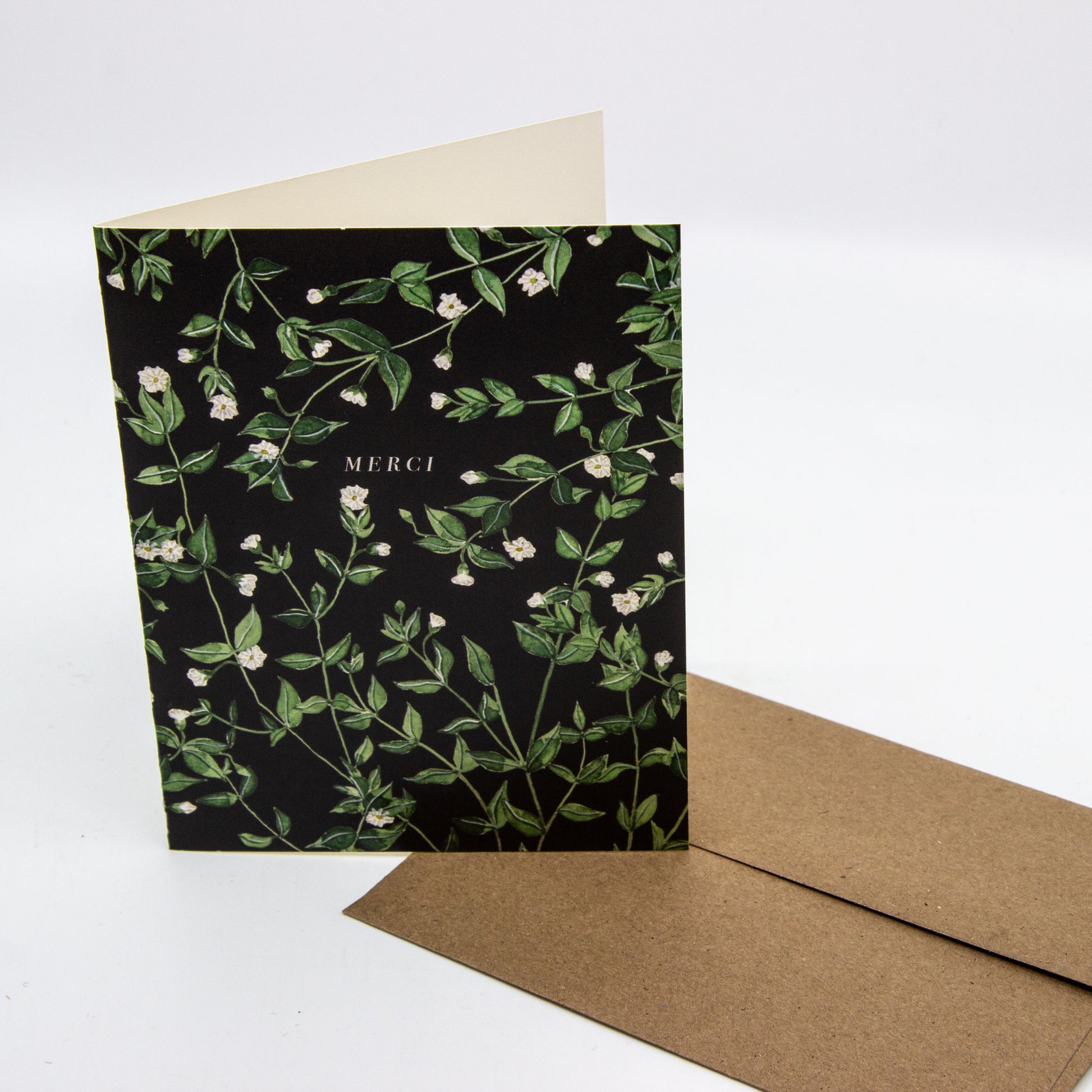 watercolour card of baby's breath