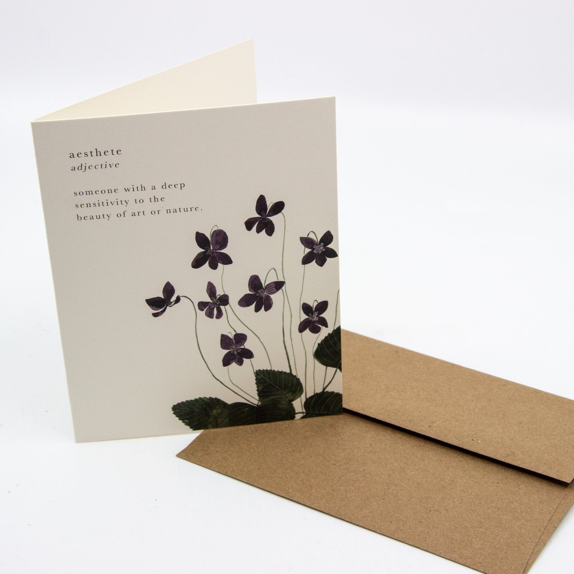 watercolour card of flowers