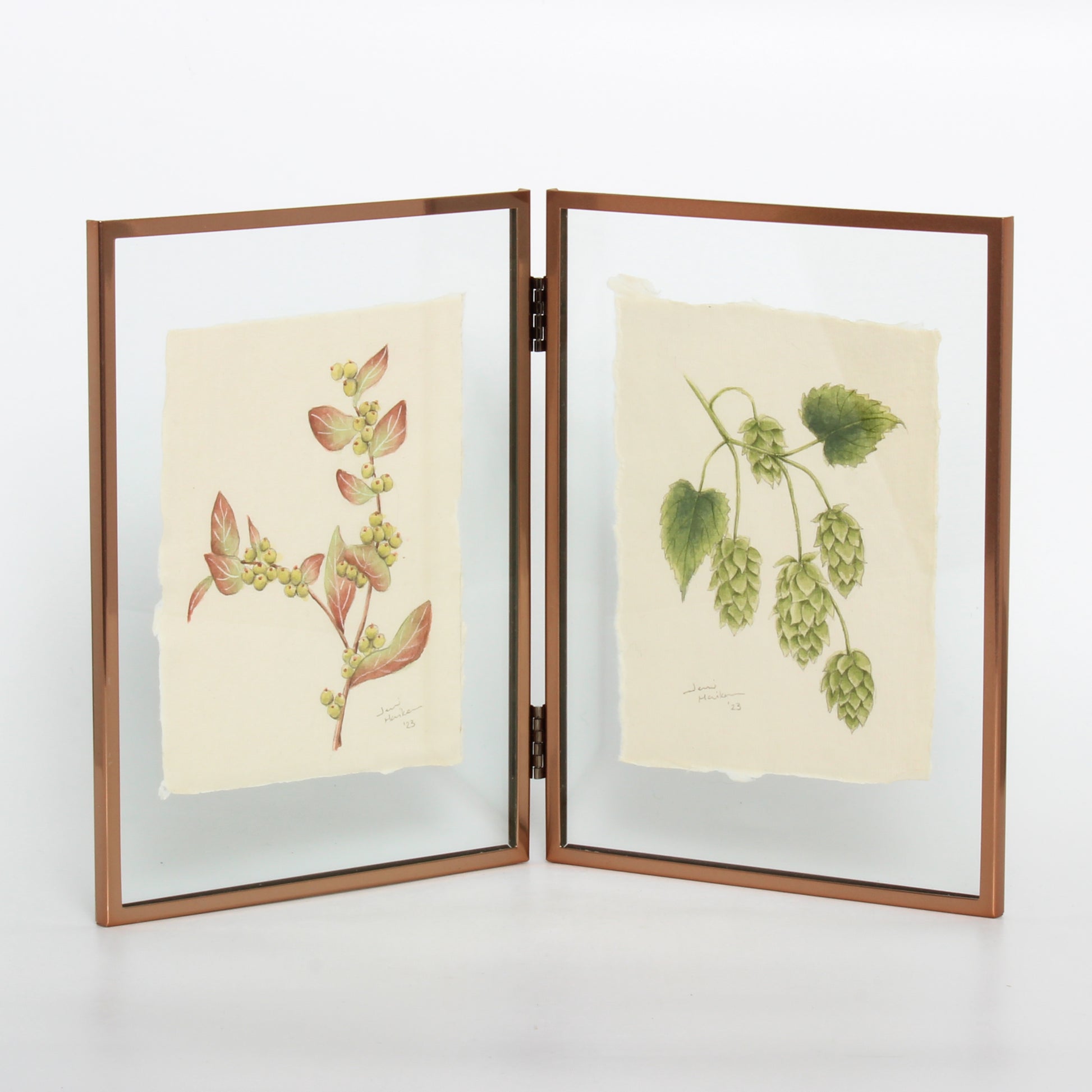 Snowberry & Hops Diptych