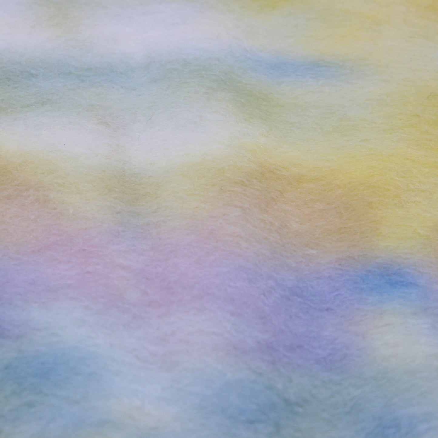 Yellow and blue felted scarf