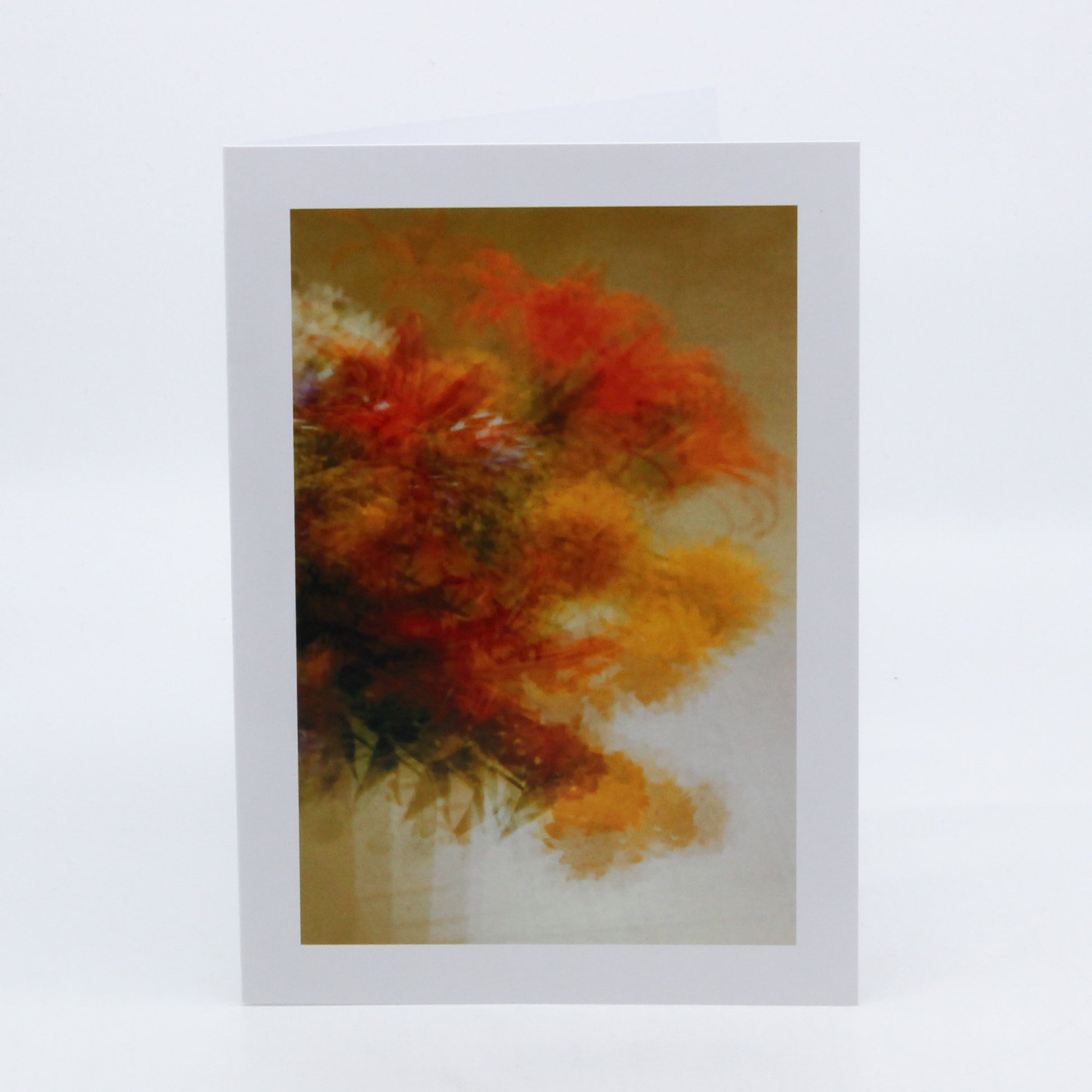 Abstract photograph of red flowers