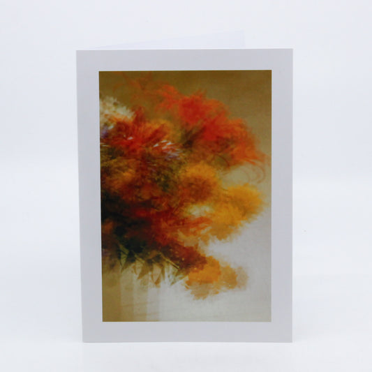 Abstract photograph of red flowers