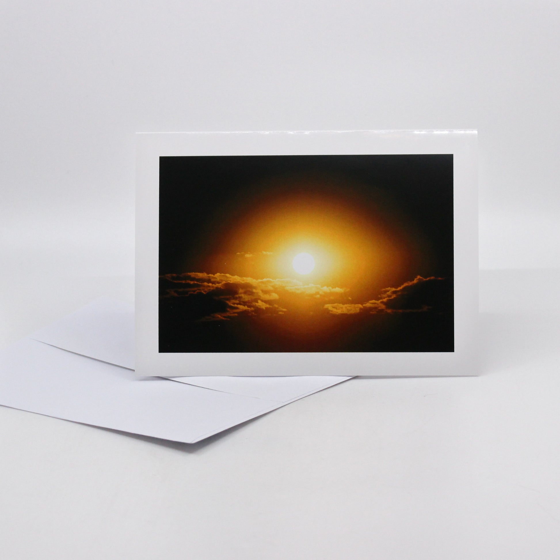 Photograph of sunset and clouds