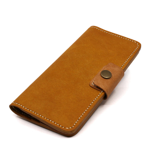 Caramel coloured leather wallet