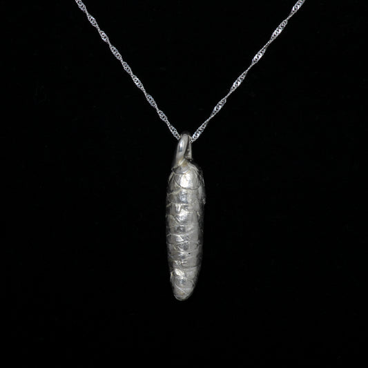 Silver cone necklace