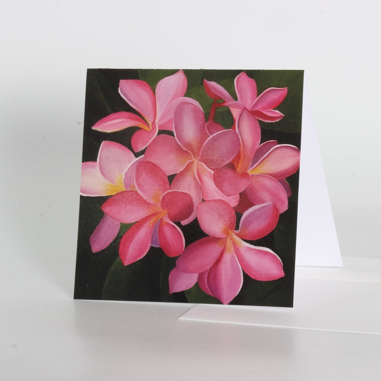Painting of pink flowers