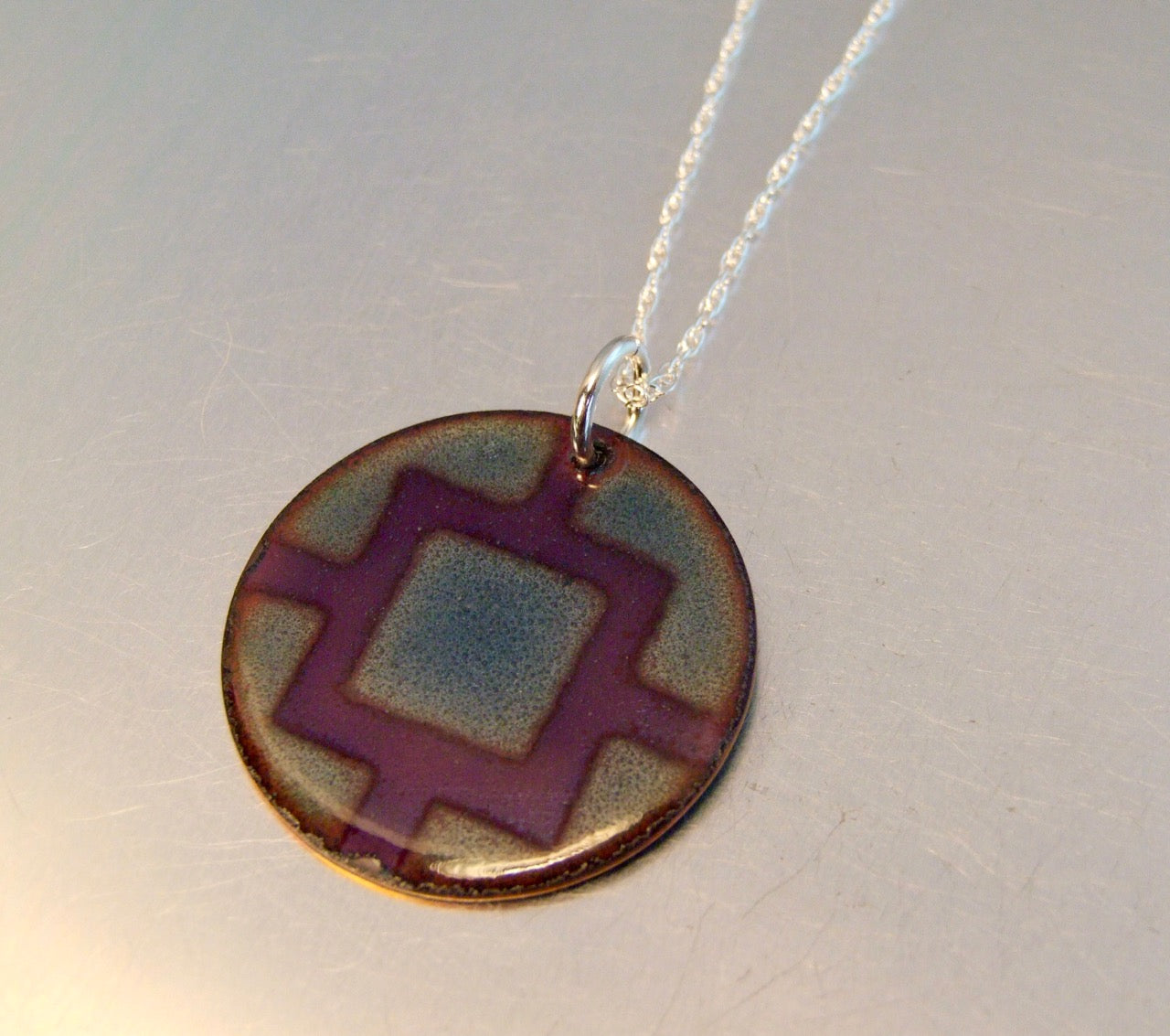 Round Enamel Necklaces