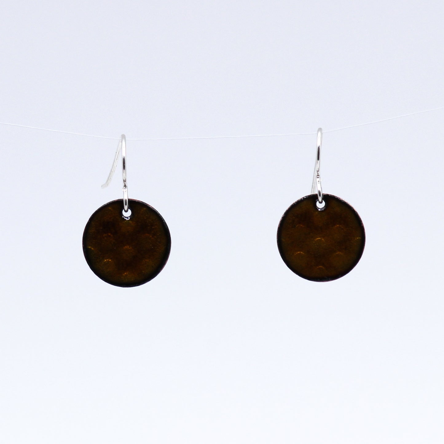 Bronze coloured earrings