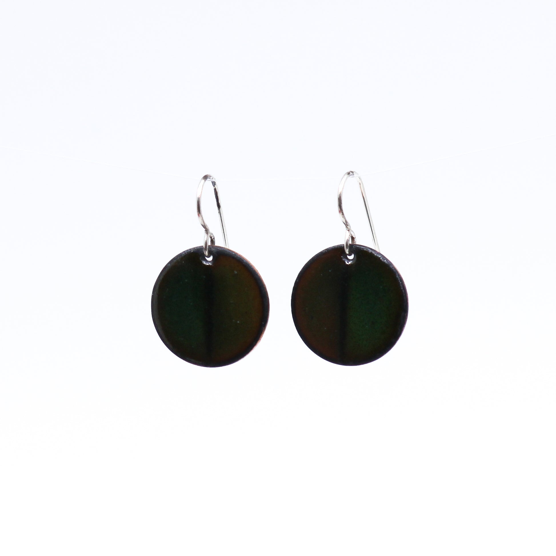 Round half and half earrings