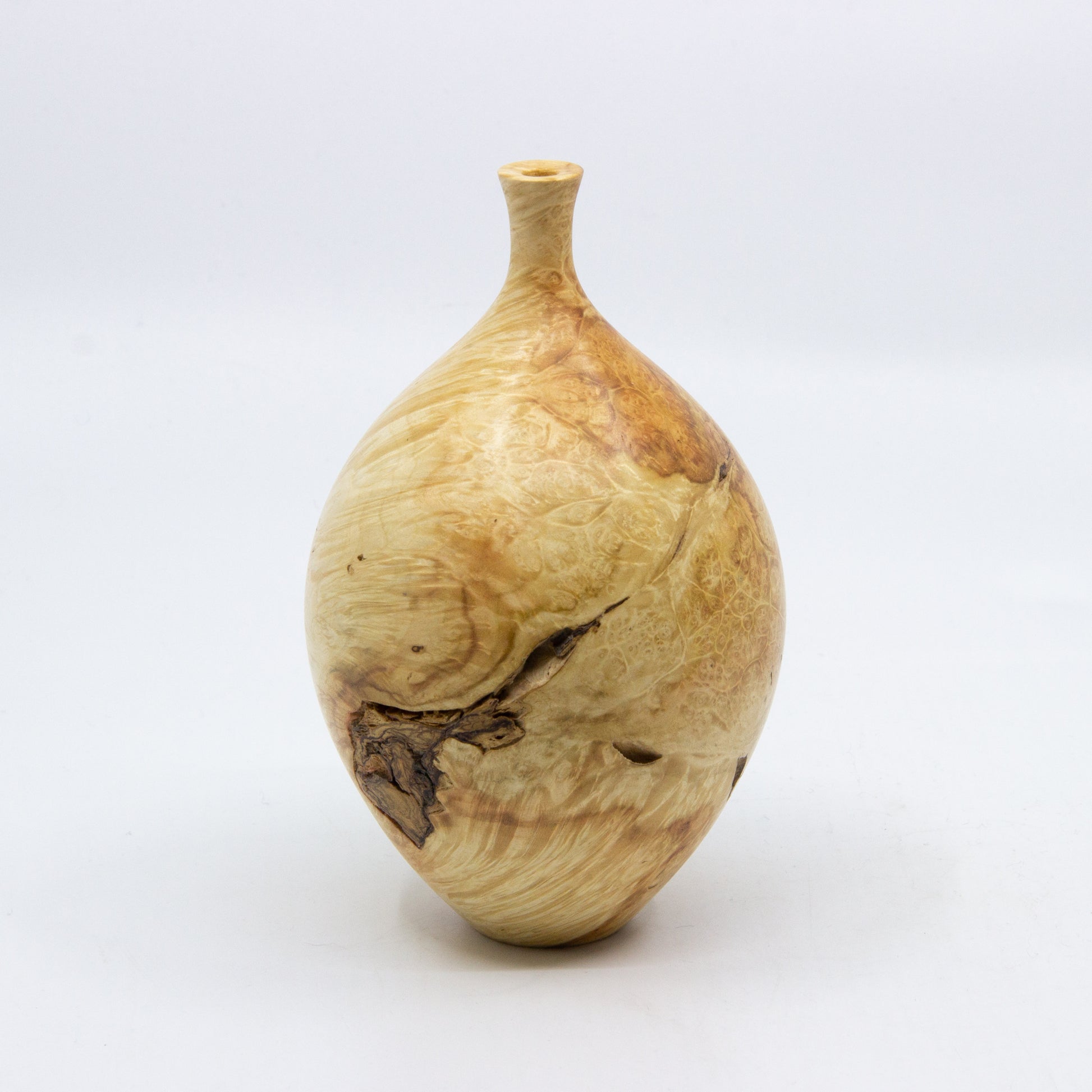 Turned bud vase