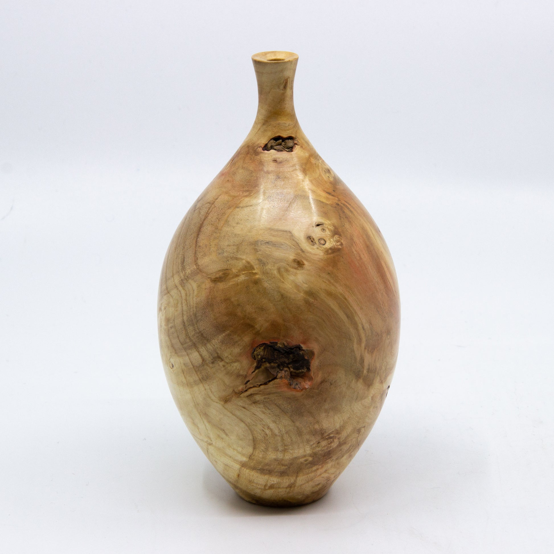Turned bud vase