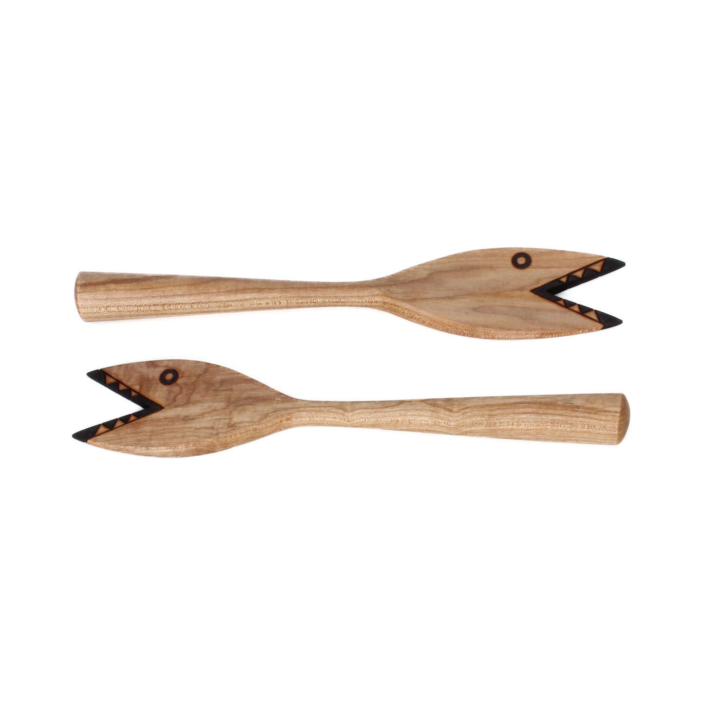 Fish themed salad servers