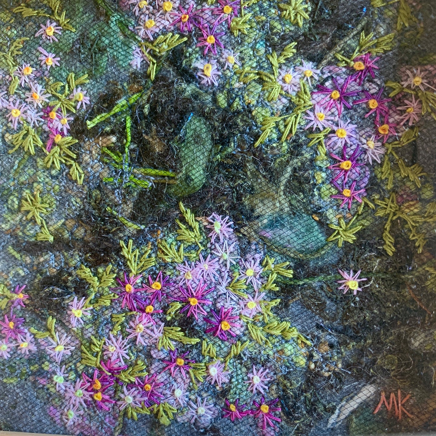 Portraits of Mother Earth No. 20 - Embroidery shadow Box