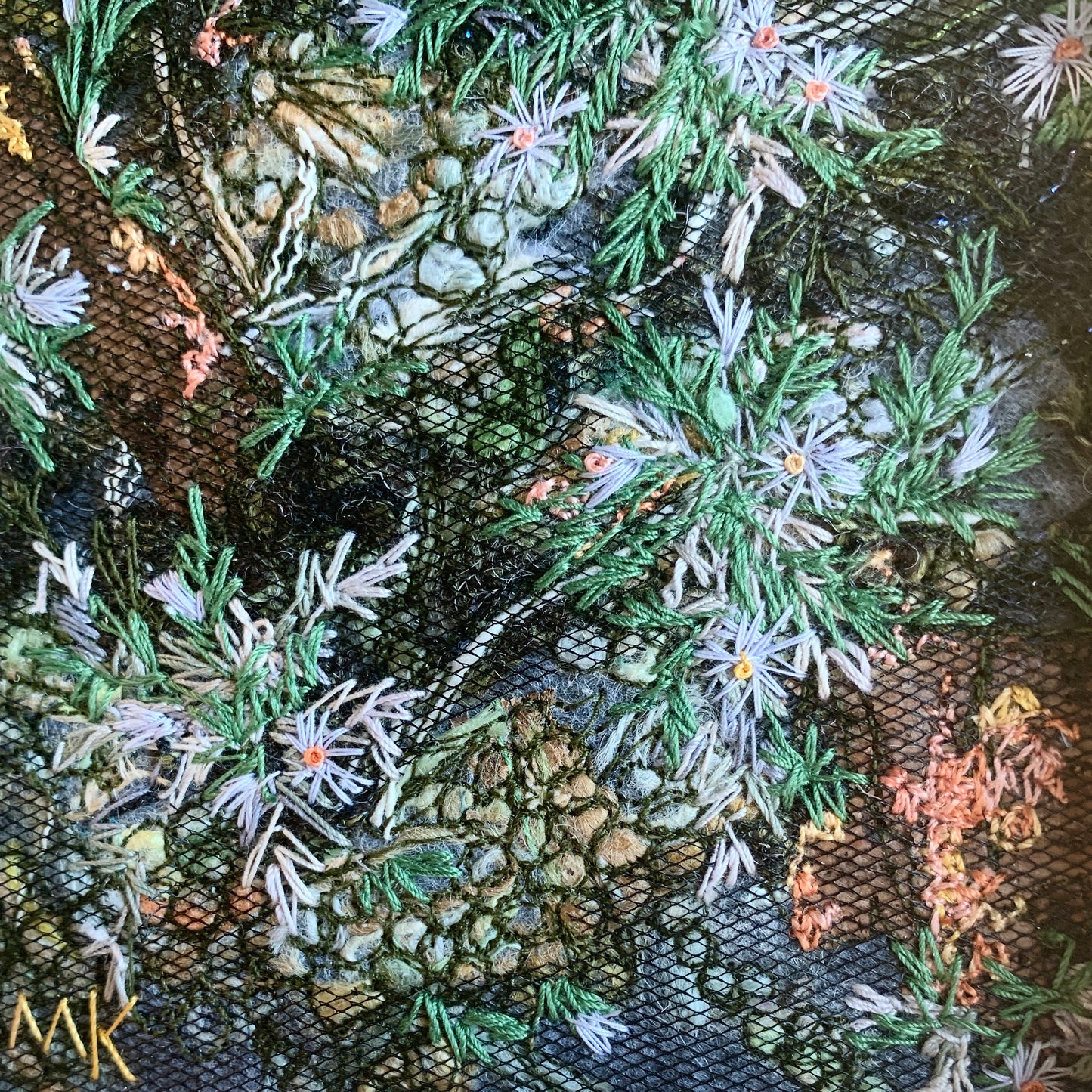 Portraits of Mother Earth No. 19 - Embroidery shadow box