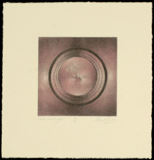 little world eight: Aquatint print