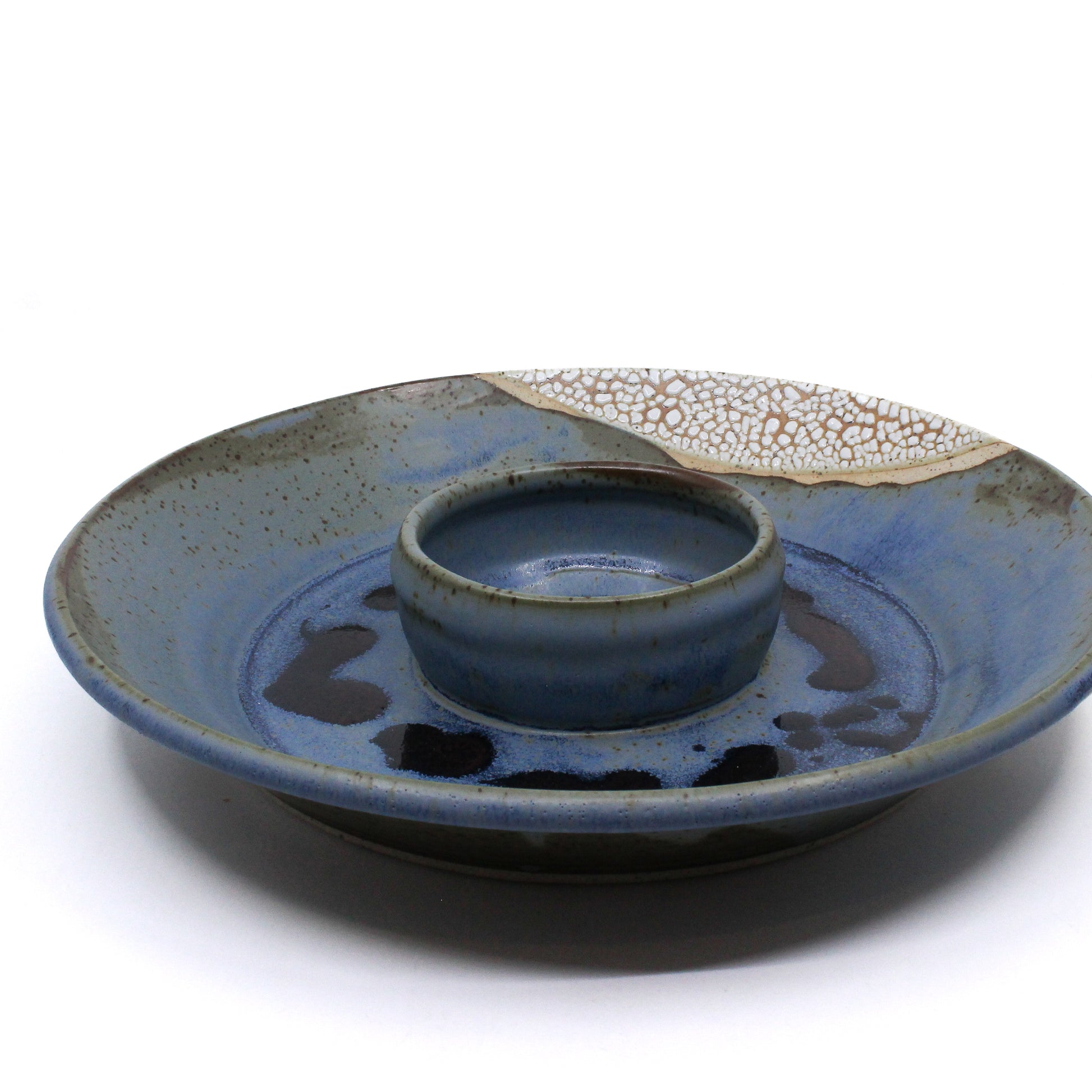 Blue chip and dip tray