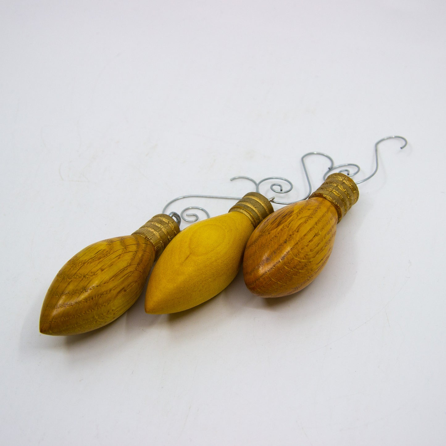Wood Light Bulb Ornaments