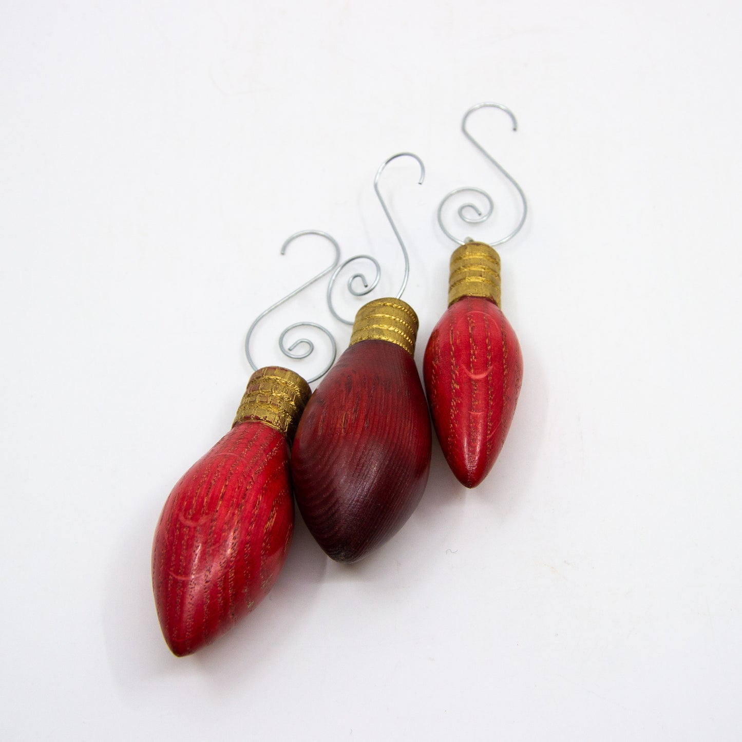 Wood Light Bulb Ornaments