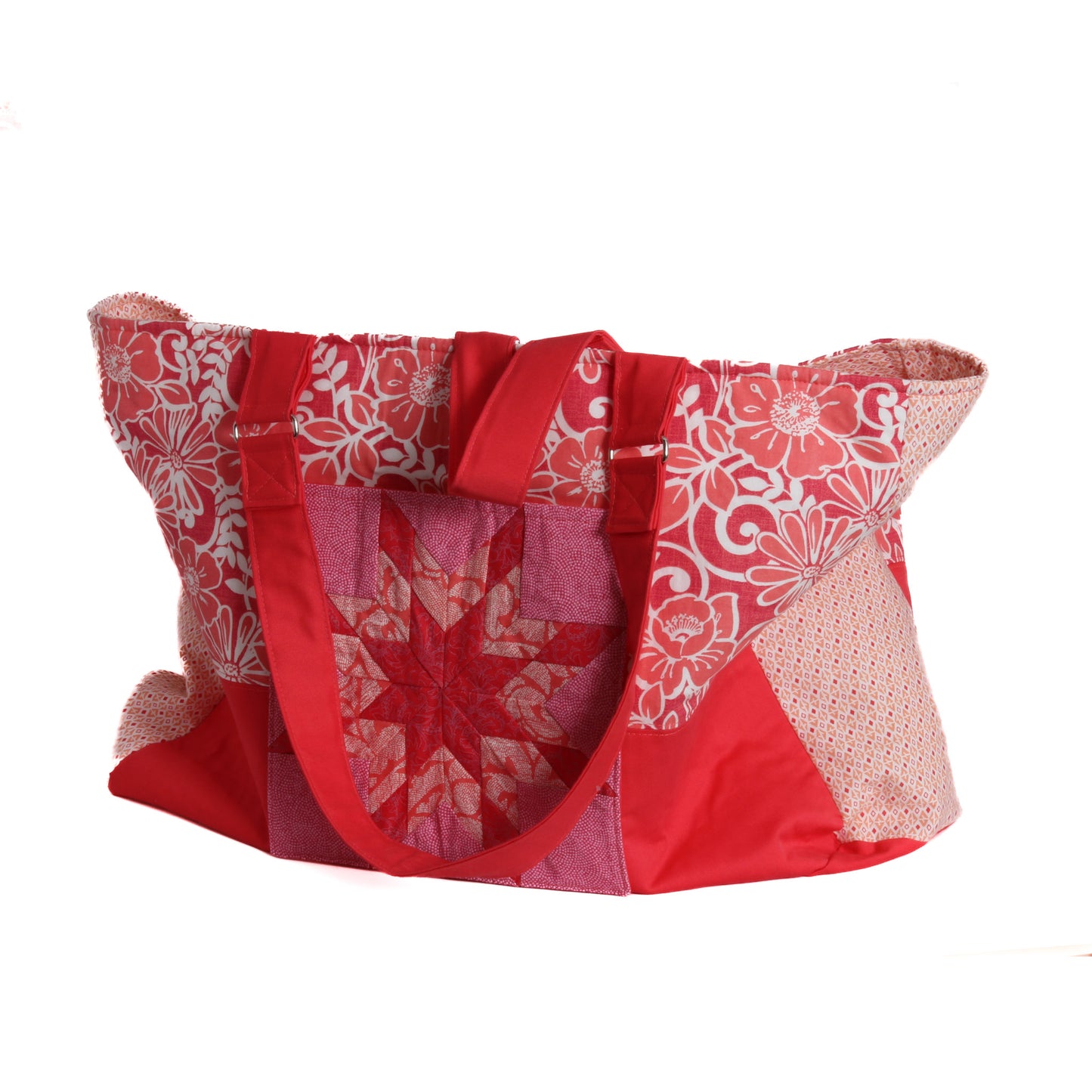 pink bag with star blanket motif