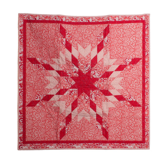 Red and pink star blanket