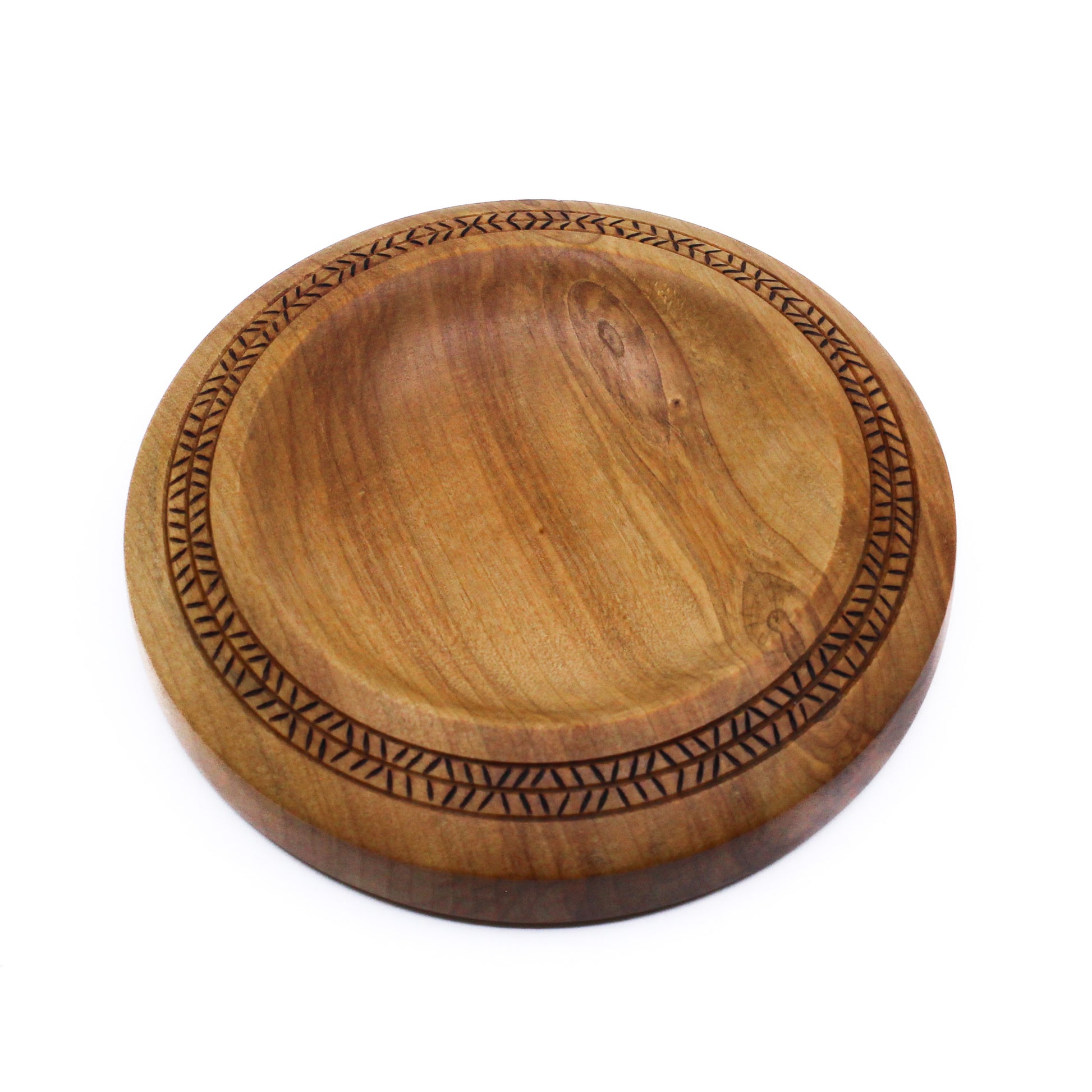 wood trinket plate