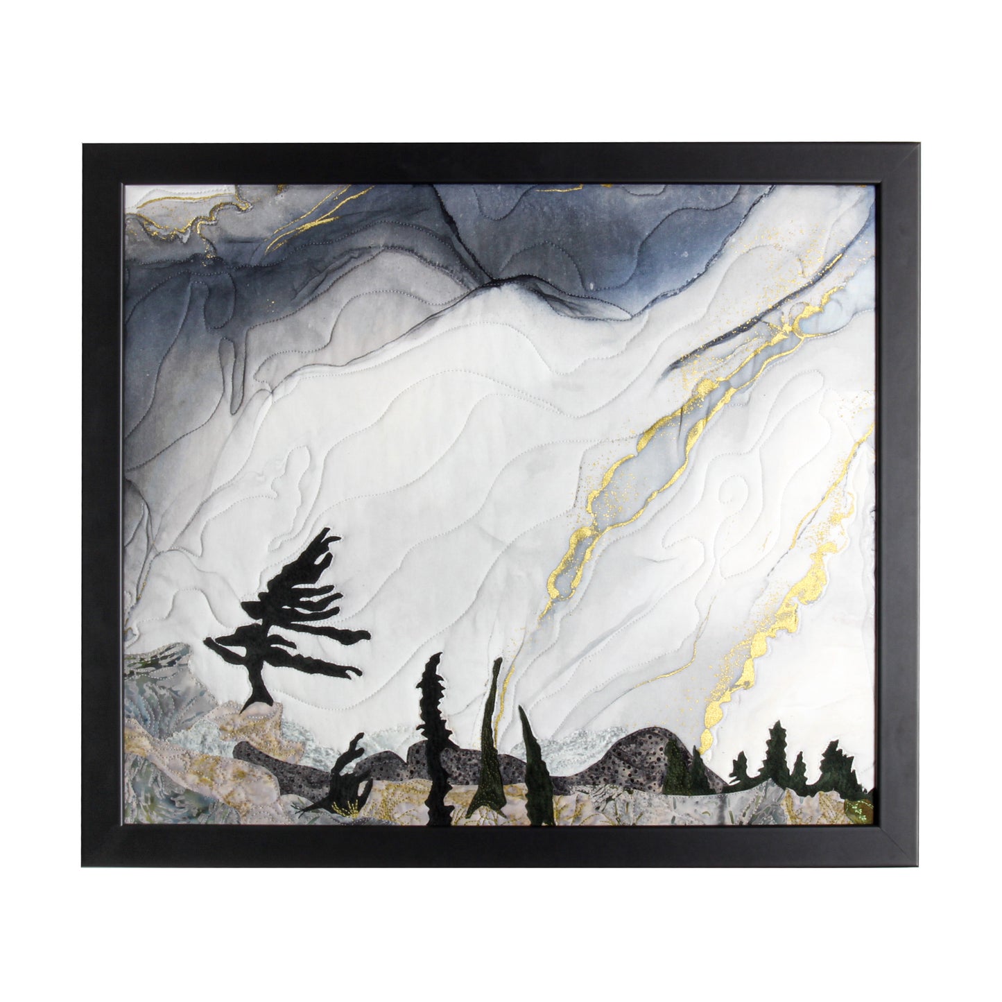 Stormy Exuberance - Thread painting