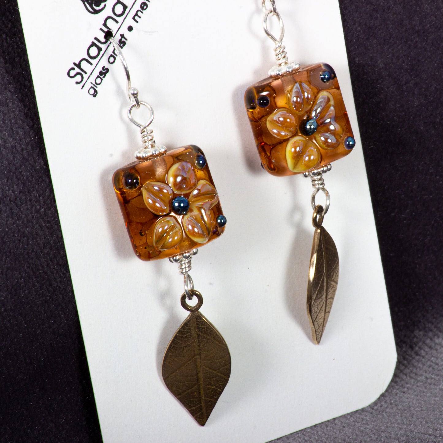 Flower Garden Glass Earrings