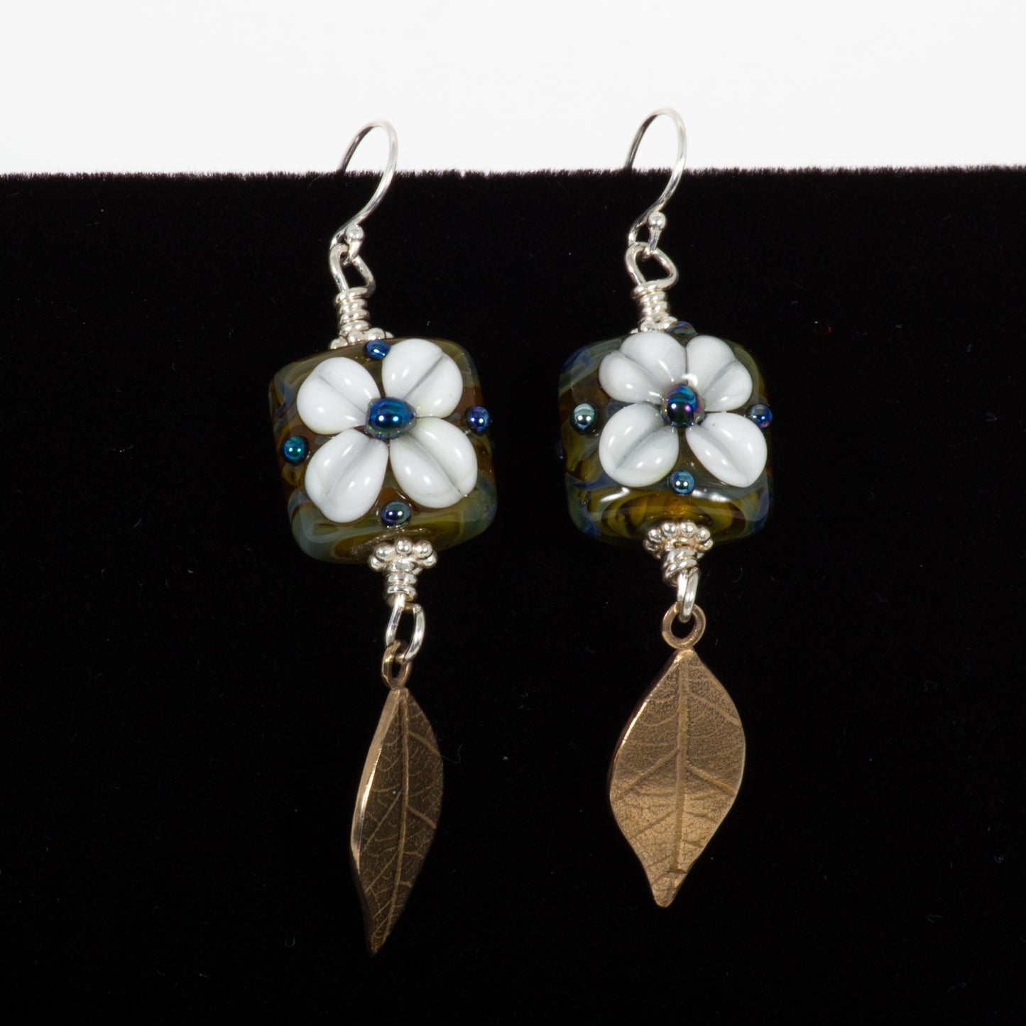 Flower Garden Glass Earrings