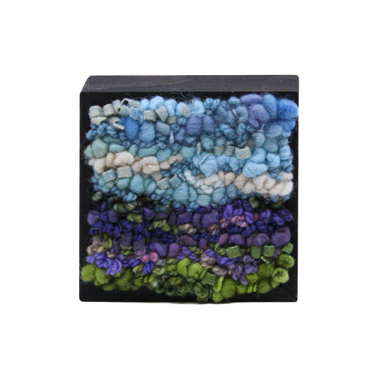 Rug hooking flax field landscape