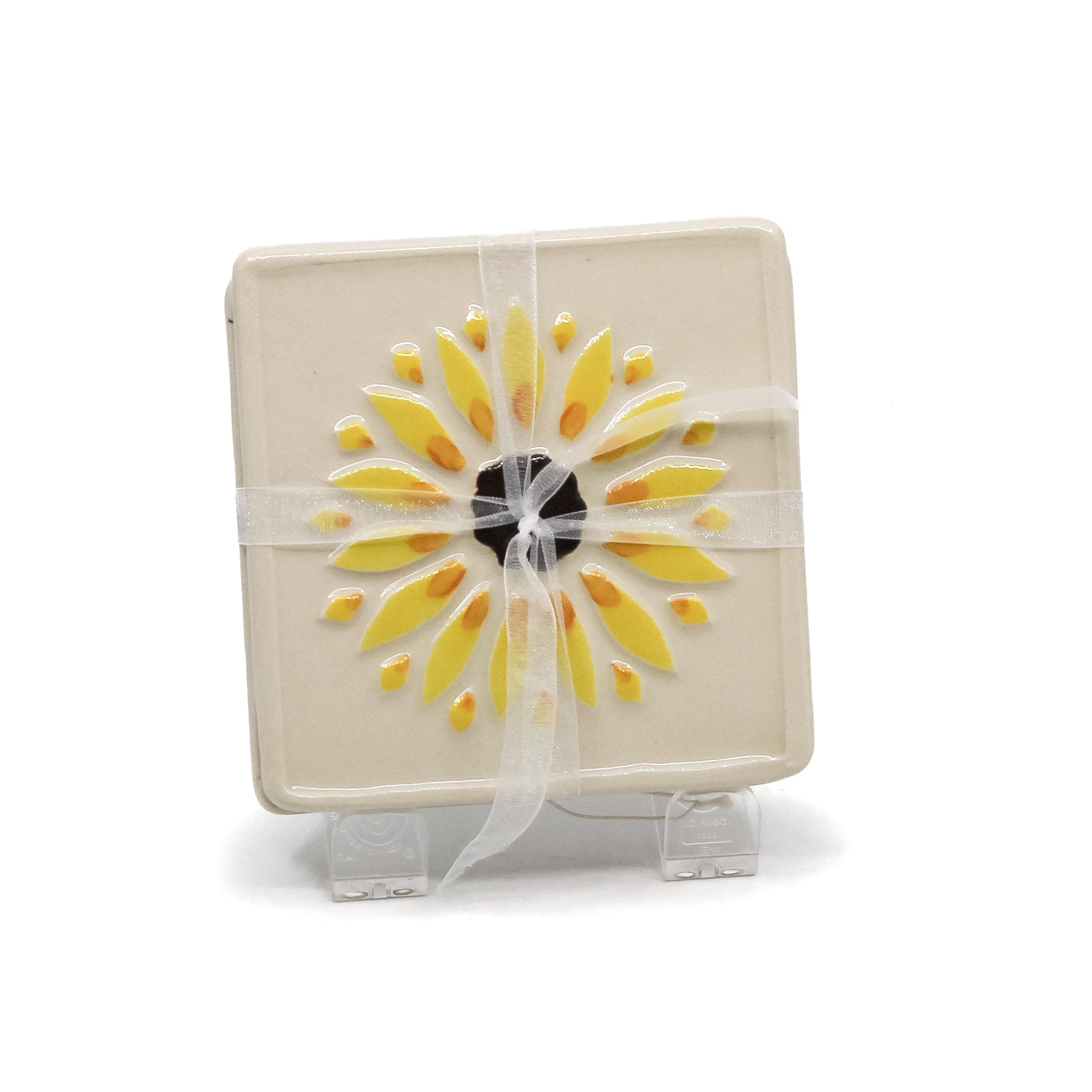 Sunflower coaster set