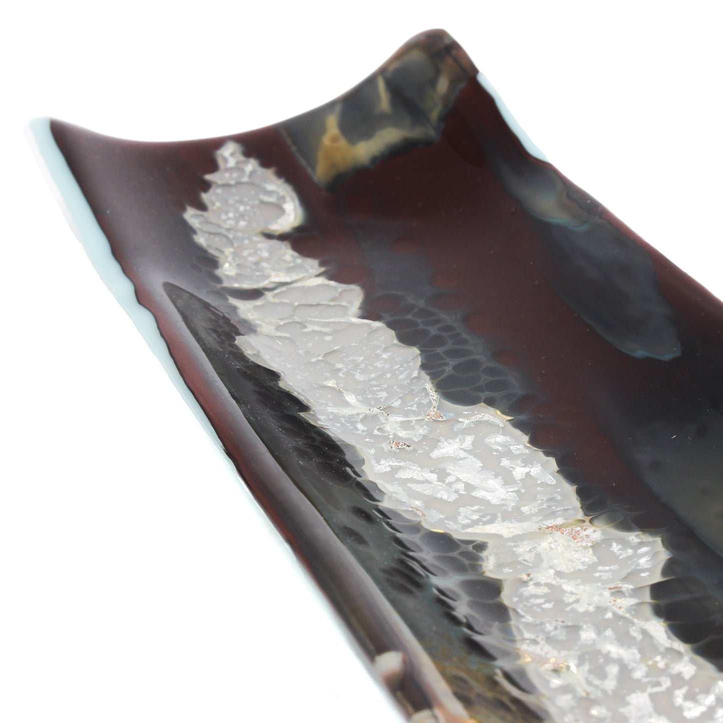 Silver and Glass Tray