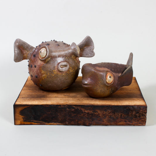 Fight or Flight - Clay sculpture