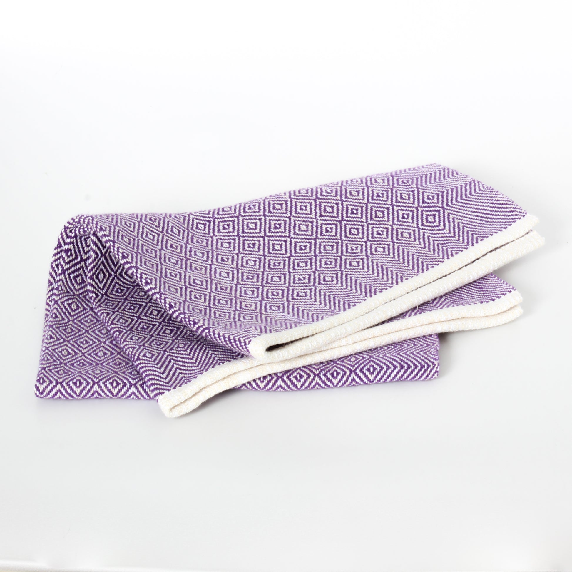 Purple tea towel