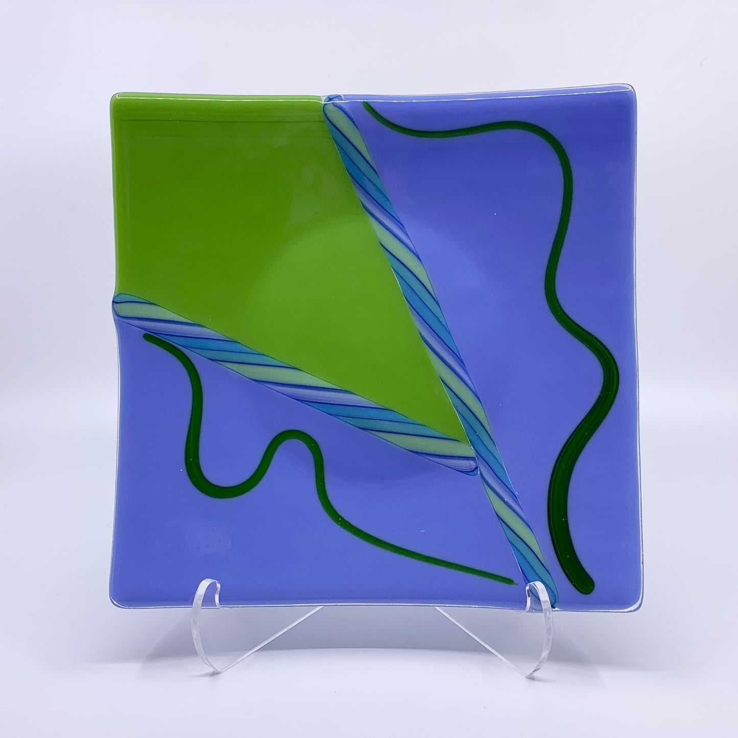 Blue and Green Dish