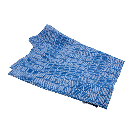 turned twill table runner: blue