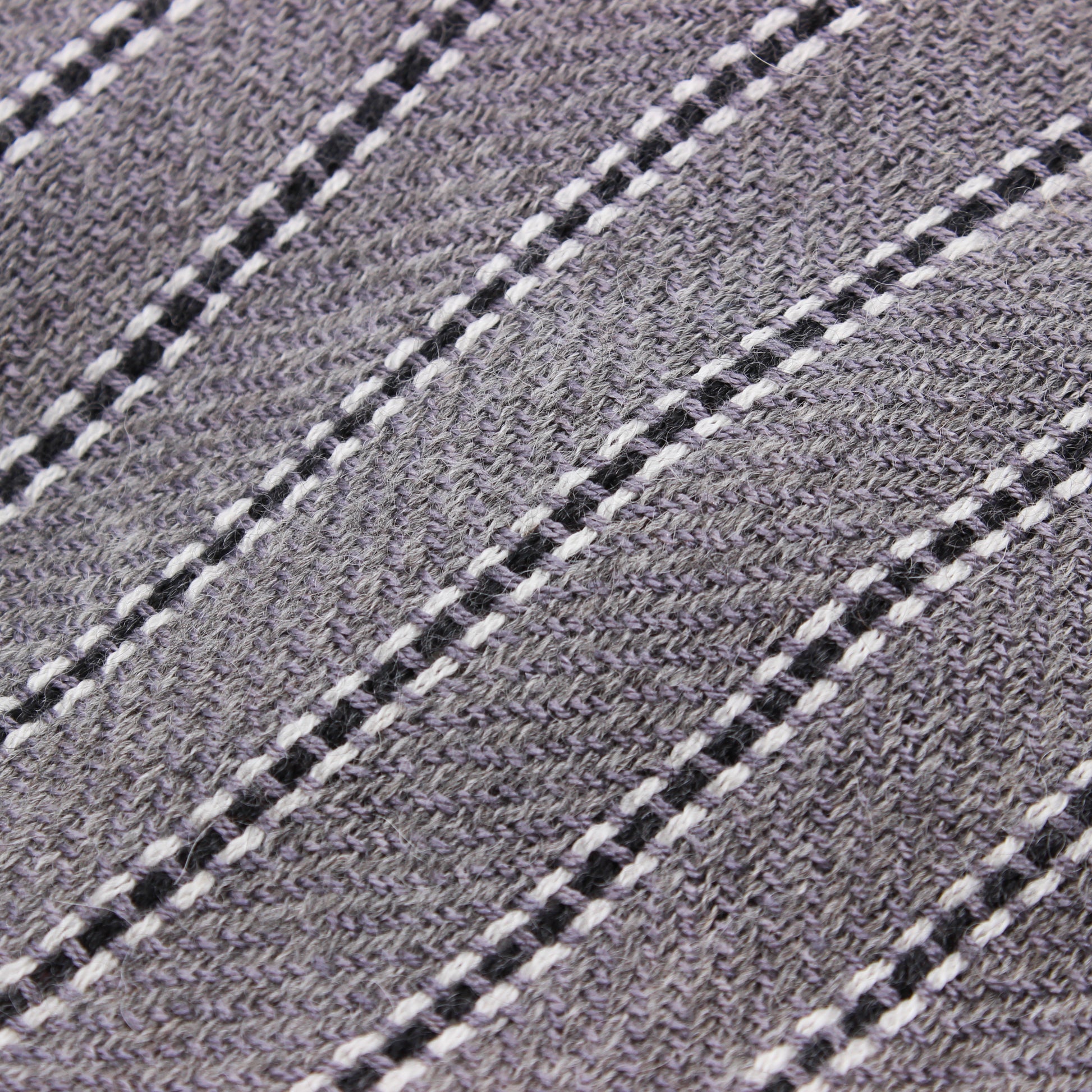 Grey, black and white scarf