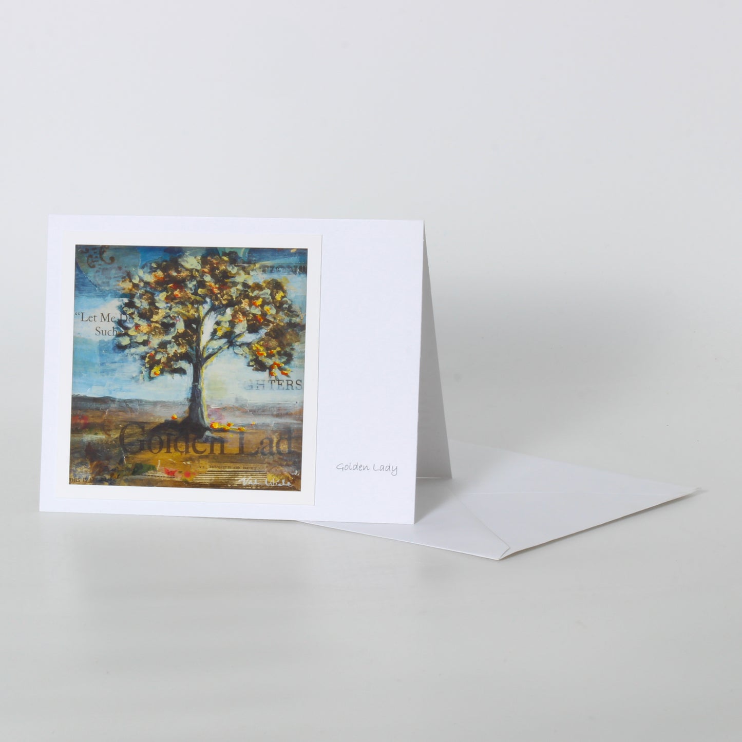 Greeting card of tree