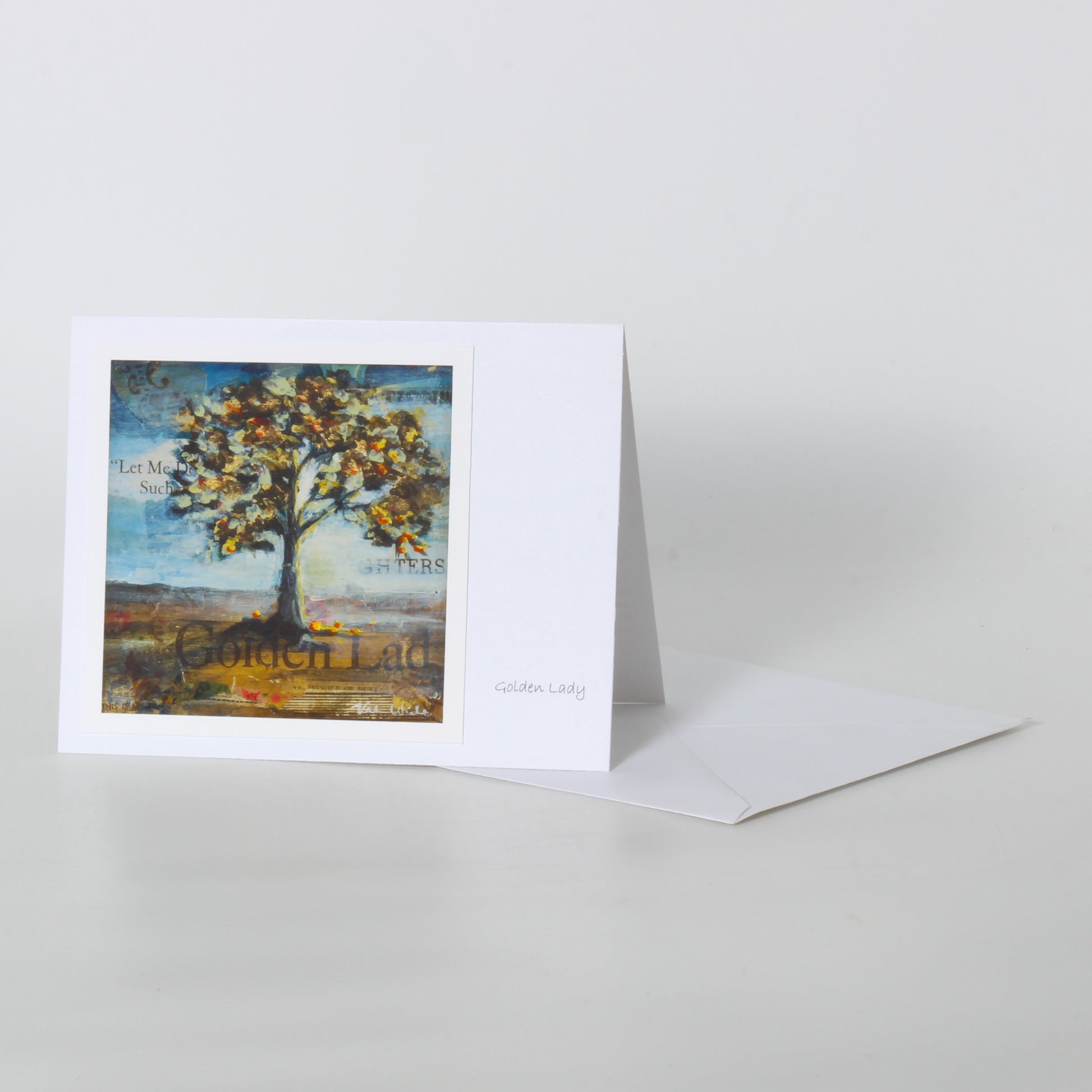 Greeting card of tree