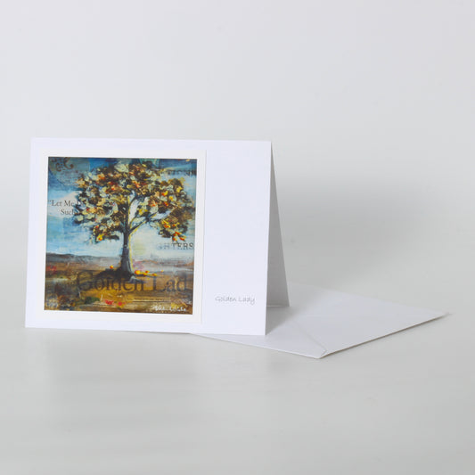 Greeting card of tree