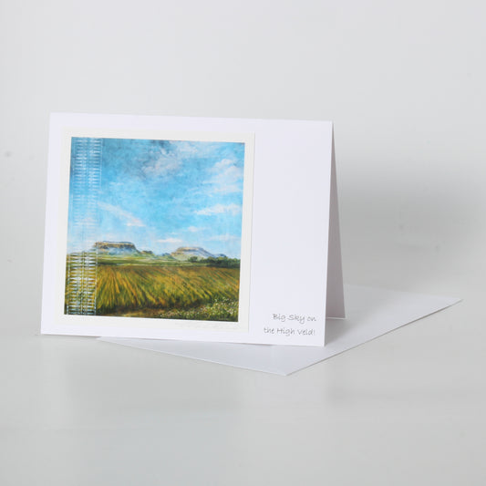 greeting card of mesas and prairies